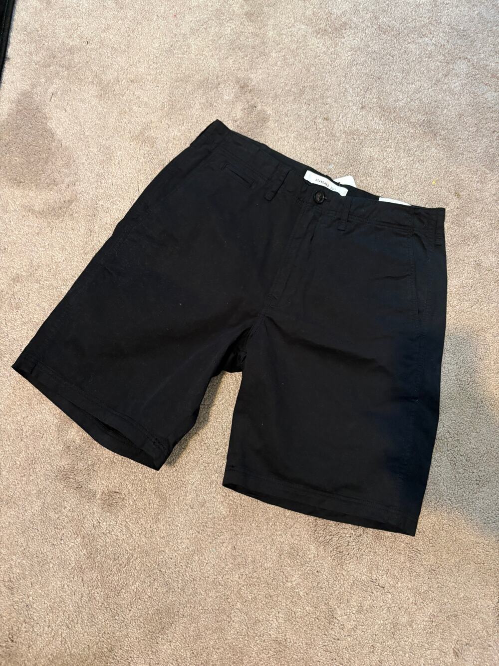 Billy Reid Men’s Chino Shorts in Black NWT